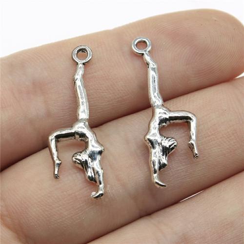 Zinc Alloy Pendants antique silver color plated DIY Sold By PC