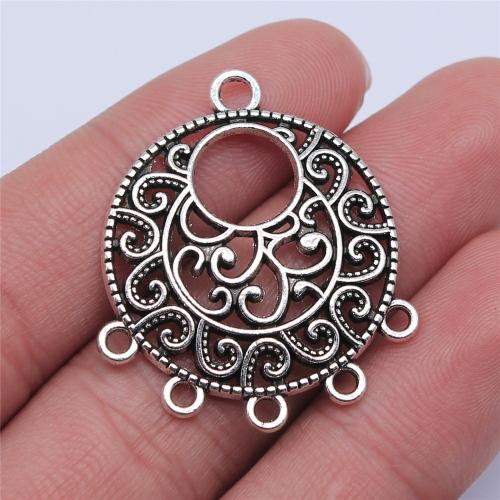 Zinc Alloy Connector antique silver color plated DIY & 1/5 loop Sold By PC