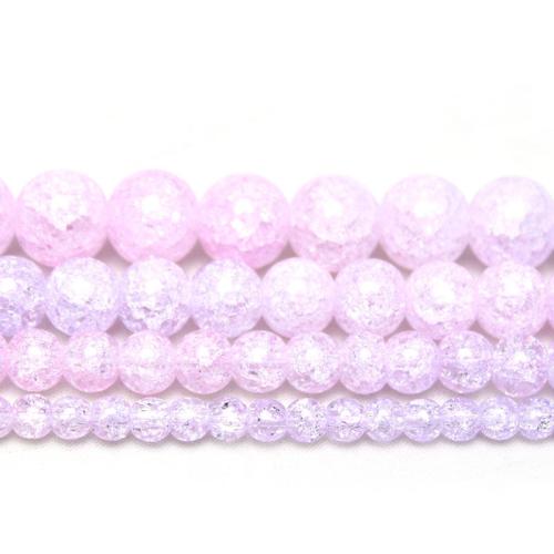 Perles de cristal rondes , poli, dégradé de couleur & DIY & normes différentes pour le choix, Vendu par brin