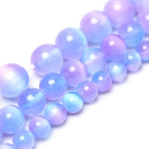 Gemstone Jewelry Beads Gypsum Stone Round polished DIY Grade AAAAA Sold By Strand