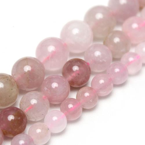 Természetes rózsakvarc gyöngy, Rose Quartz, Kerek, csiszolt, DIY & különböző méretű a választás, grade aaaaa, Által értékesített Strand