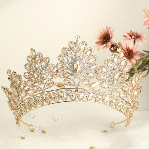 Tiaras, Zink Alloy, för brud & med strass, 160x80mm, Säljs av PC