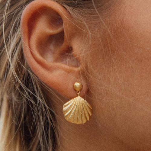 Stainless Steel Drop Earring 304 Stainless Steel gold color plated fashion jewelry golden Sold By Pair