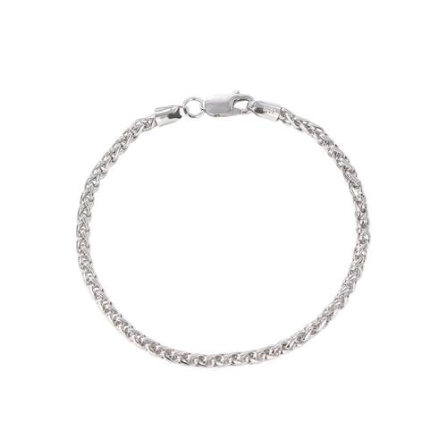 925 Sterling Silver Bangle Bracelet & for woman platinum color Sold By PC