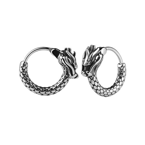 Titanium teräs korvakoru, Titanium Steel, Unisex, alkuperäinen väri, 15x17.70mm, Myymät PC