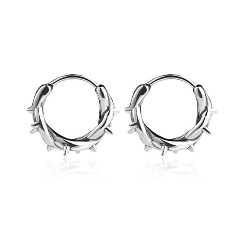 Acier inoxydable Levier Retour Earring, Acier inoxydable 304, unisexe, couleur originale, Inner diameter 10MM, Vendu par PC