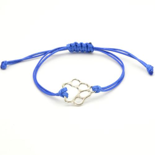 Moda crear pulseras de cordón de cera, aleación de zinc, con Cordón de cera, unisexo, más colores para la opción, longitud aproximado 16-32 cm, Vendido por UD