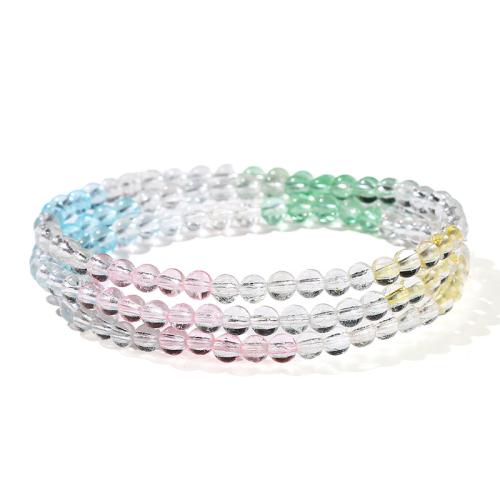 Topaze bracelet, Rond, fait à la main, multicouche & normes différentes pour le choix & pour femme, multicolore, Longueur Environ 6-8 pouce, Vendu par PC