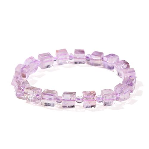 Jade Pulsera, Patrón Geométrico, hecho a mano, diferentes estilos para la opción & para mujer, Púrpura, longitud aproximado 6-8 Inch, Vendido por UD