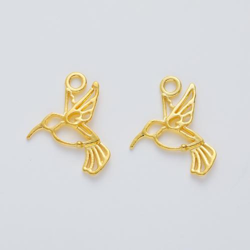 Zinc Alloy Pendler, Bird, du kan DIY, flere farver til valg, 18x17x2mm, Solgt af PC