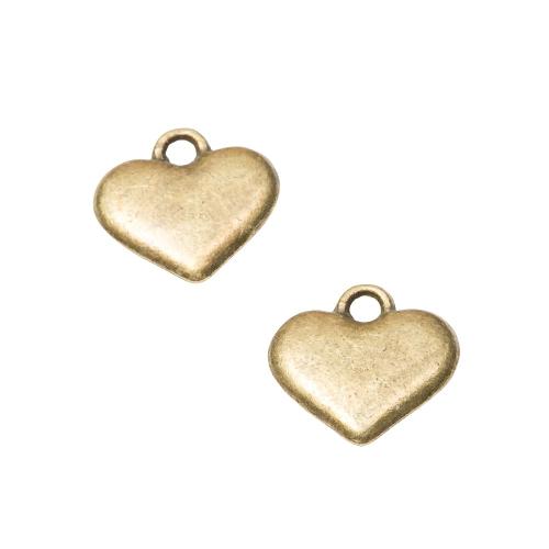 Zinc Alloy Heart Pendants DIY Sold By PC