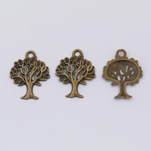 Colgantes de Aleación de Zinc, Árbol, Bricolaje, más colores para la opción, 21x16x1mm, Vendido por UD