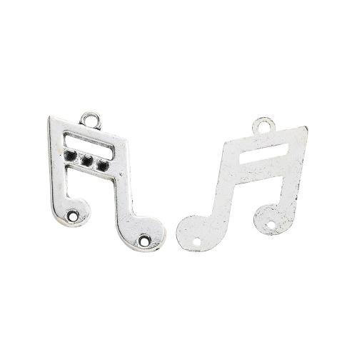 Zinc Alloy Pendler, Music Note, du kan DIY, flere farver til valg, Solgt af PC