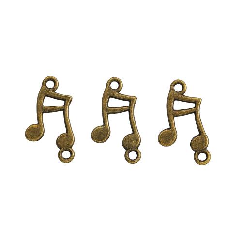 Zinc Alloy Pendler, Music Note, du kan DIY, flere farver til valg, Solgt af PC