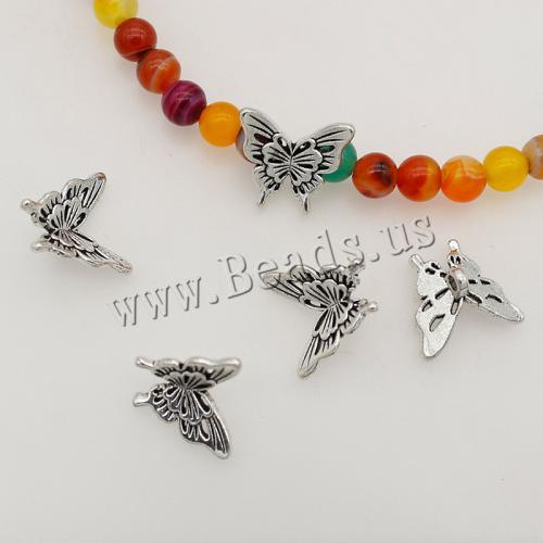 Zinc Alloy Animal Pendants Butterfly silver color plated DIY nickel lead & cadmium free Approx 2mm Approx Sold By Bag