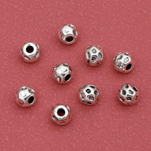 Zinklegierung Zwischenperlen, silberfarben plattiert, DIY, frei von Nickel, Blei & Kadmium, 8.50x7mm, Bohrung:ca. 3mm, ca. 200PCs/Tasche, verkauft von Tasche