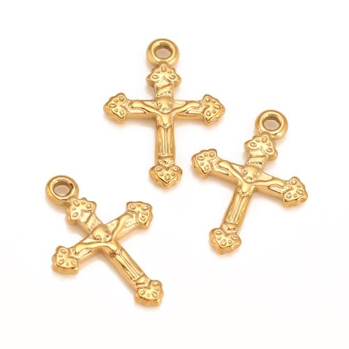 Pendants Cruach Cross dhosmálta, 304 Cruach dhosmálta, plátáilte, DIY, dathanna níos mó le haghaidh rogha, Díolta De réir PC