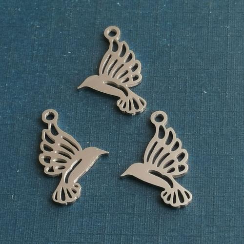 Titanium Steel Pendants Bird plated DIY Sold By PC