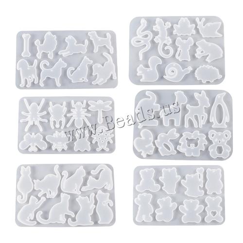 DIY Epoxi Mold Set, Silikon, olika stilar för val, vit, Säljs av PC