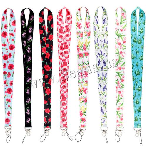 Cell Phone Lanyard, Polyester, med Zinc Alloy, multifunktionelle & Unisex & forskellige design til valg, Solgt af PC