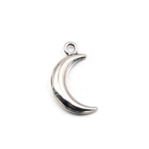 Zinc Alloy Moon Pendants antique silver color plated DIY original color Sold By Lot