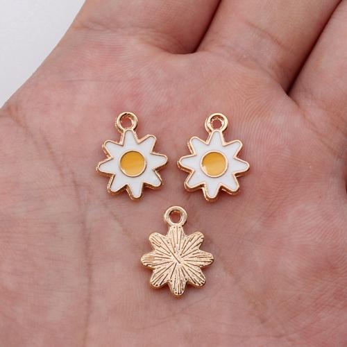 Zinc Alloy Enamel Pendants Sun gold color plated DIY mixed colors Sold By PC