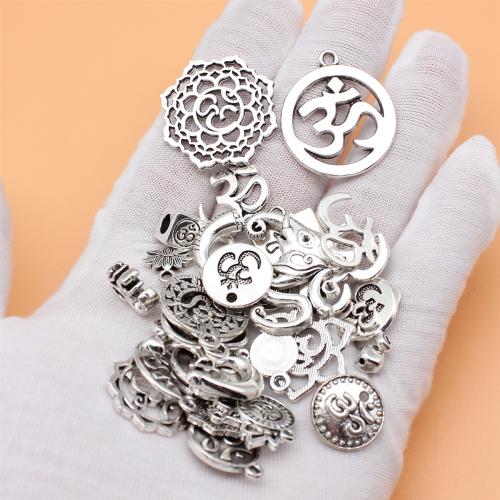 Zinc Alloy Connector antique silver color plated DIY & 1/1 loop Sold By Bag