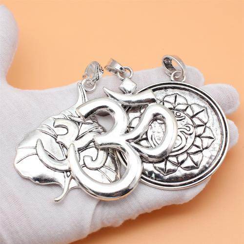 Zinc Alloy Pendants antique silver color plated DIY Sold By Bag