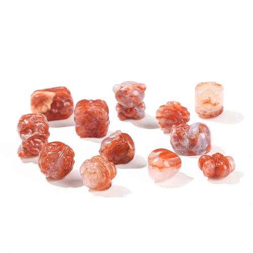 Perles agates, Yunnan agate rouge, gravé, DIY & styles différents pour le choix, Vendu par PC