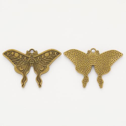 Zinc Alloy Animal Pendler, Butterfly, du kan DIY, flere farver til valg, 32x46x3mm, Solgt af PC