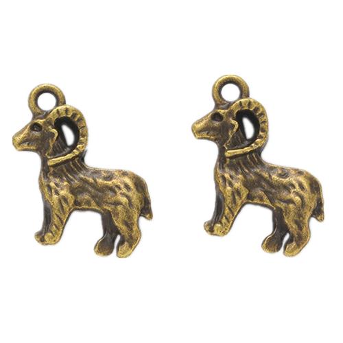 Zinc Alloy Animal Pendler, Får, du kan DIY, flere farver til valg, 19x18x4mm, Solgt af PC