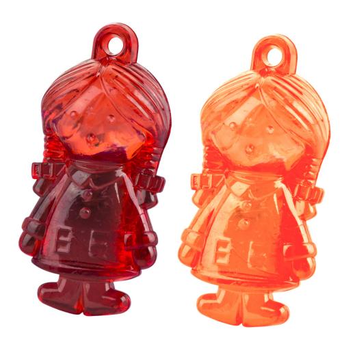 Acrylic Pendants Girl injection moulding DIY mixed colors Approx Sold By Bag