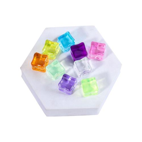 Fashion Dekoration, Akryl, Square, du kan DIY, blandede farver, 18mm, Ca. 94pc'er/PC, Solgt af PC