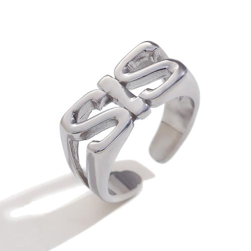 Titantium Steel Finger Ring, Titanium Steel, galvanizált, divat ékszerek, több színt a választás, Által értékesített PC