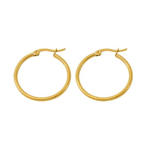 Stainless Steel Lever Back Earring 304 Stainless Steel 18K gold plated fashion jewelry & for woman Sold By Pair