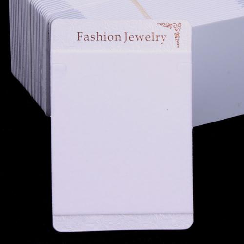 Jewelry Card Pearl Paper with PVC Board & Velveteen multifunctional white Sold By PC