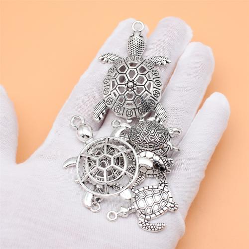 Zinc Alloy Animal Pendants antique silver color plated DIY Sold By Bag