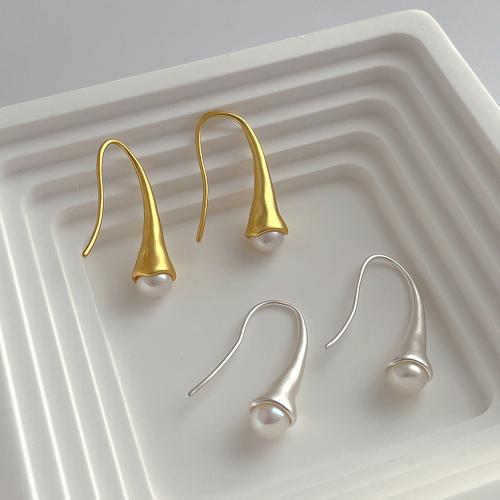 Prás Hook earring, le Pearl Plaisteacha, jewelry faisin & do bhean, dathanna níos mó le haghaidh rogha, 25mm, Díolta De réir Péire