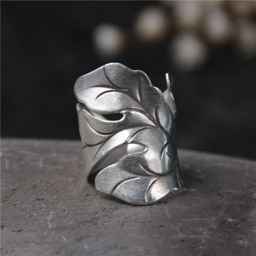 Messing Fingerring, Blatt, Modeschmuck & unisex, verkauft von PC