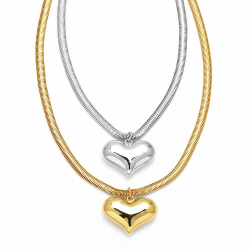 Brass Necklace with 5cm extender chain plated fashion jewelry nickel lead & cadmium free Length 42 cm Sold By PC