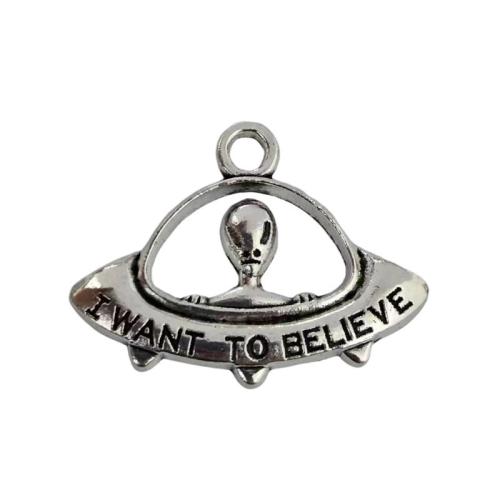 Sinc Alloy Pendants, dath airgid antique plátáilte, DIY, dath bunaidh, 100ríomhairí pearsanta/Lot, Díolta De réir Lot