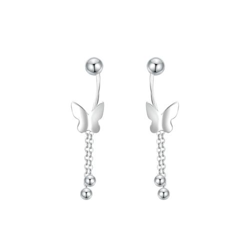 925 Sterling Silver Stud Earrings for woman silver color Sold By Pair