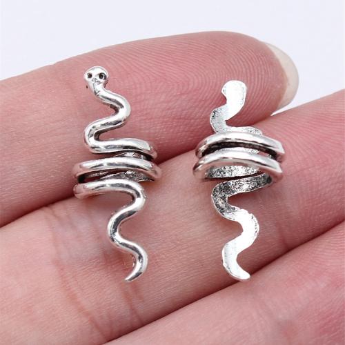 Zinc Alloy Spacer Beads Snake plated DIY Sold By PC