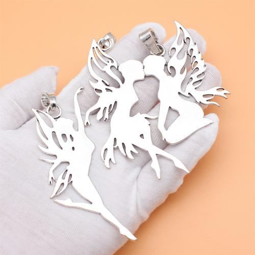 Zinc Alloy Pendants Spirit antique silver color plated DIY Sold By Bag