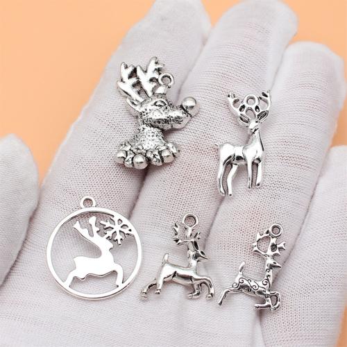 Zinklegering Animal Hangers, Zinc Alloy, Dier, antiek zilver plated, DIY, 5PC/Bag, Verkocht door Bag