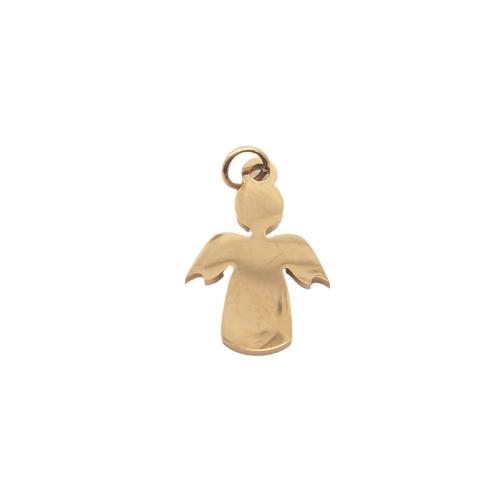 Stainless Steel Pendants 304 Stainless Steel Angel DIY golden Sold By PC