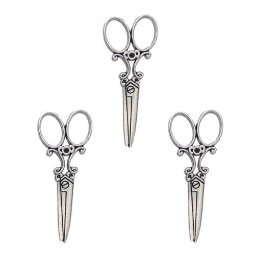 Zinc Alloy Scissors Pendants plated DIY nickel lead & cadmium free Approx Sold By Bag