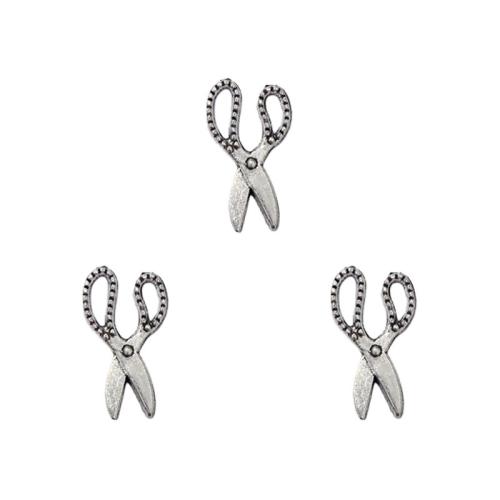 Zinc Alloy Scissors Pendants antique silver color plated DIY nickel lead & cadmium free Approx Sold By Bag