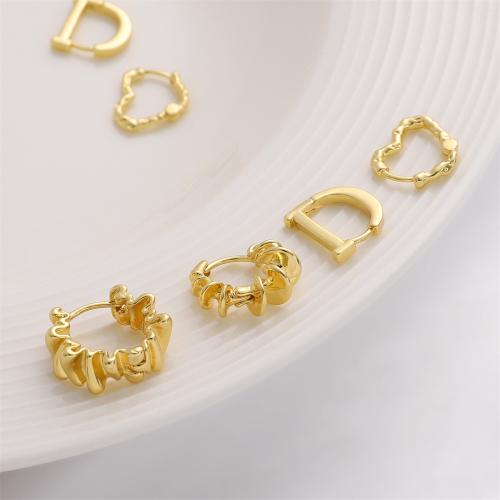 Brass Leverback Earring plated & for woman golden Sold By Bag