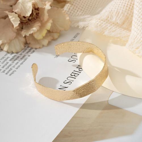 Zinc Alloy Bangle Smykker, forgyldt, for kvinde, gylden, Solgt af PC